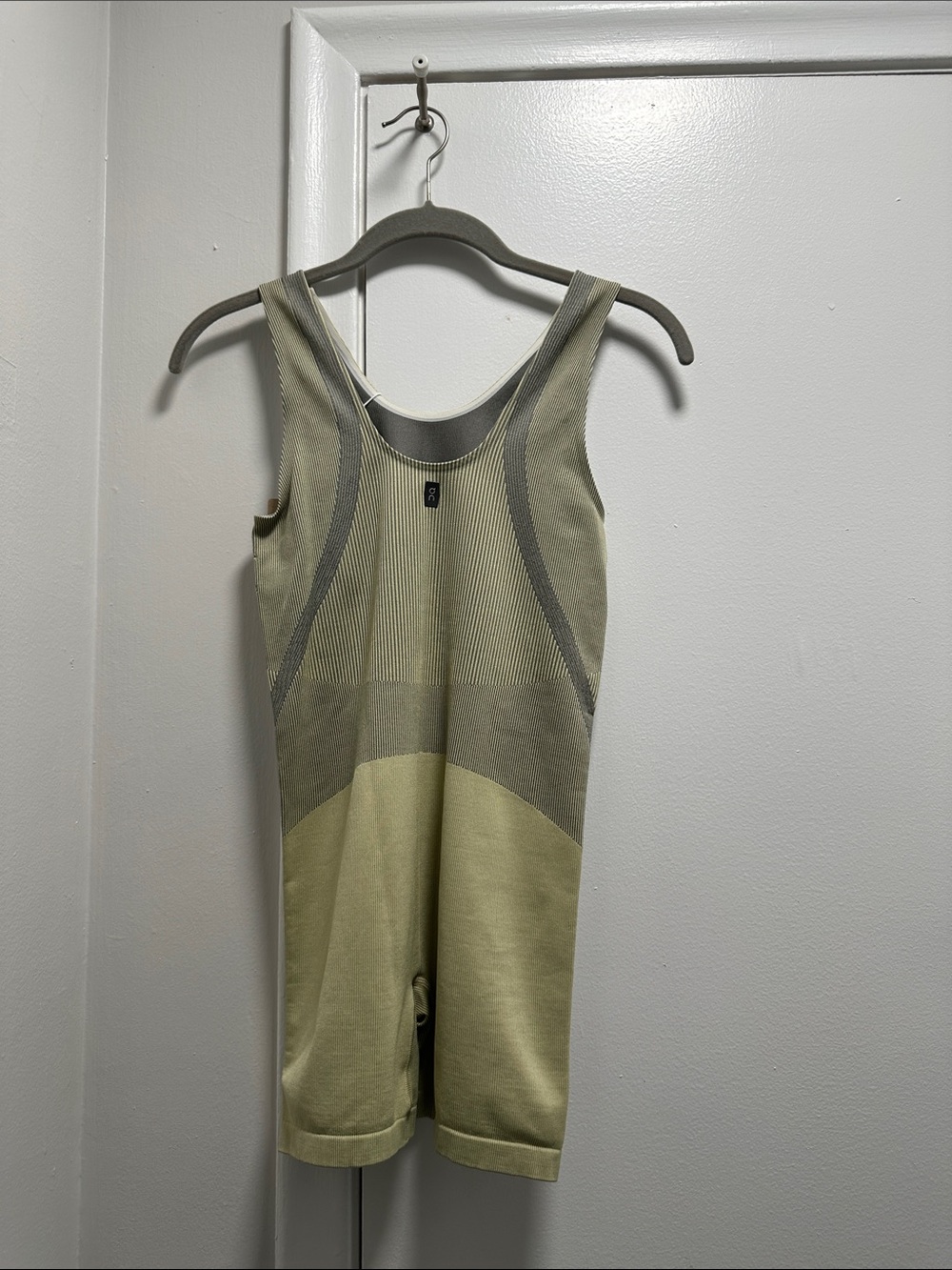 On Studio Knit Bodysuit Striped Green Size Small